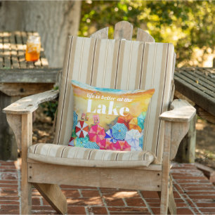 Life is Better at the Lake Cushion