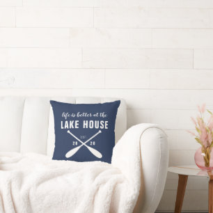 Life Is Better At The Lake House Paddle Cushion