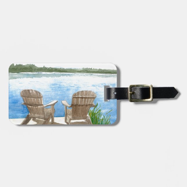 Life is Better at the Lake Luggage Tag (Front Horizontal)