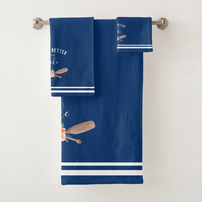 Life Is Better At The Lake Nautical Bath Towel Set (Insitu)