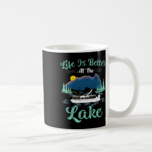 Life Is Better At The Lake Summer Vacation Boating Coffee Mug