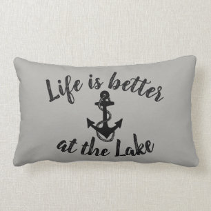 LIFE IS BETTER AT THE LAKE two-sided   Lumbar Cushion