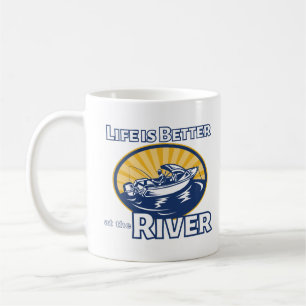 Life is Better at the River Coffee Mug
