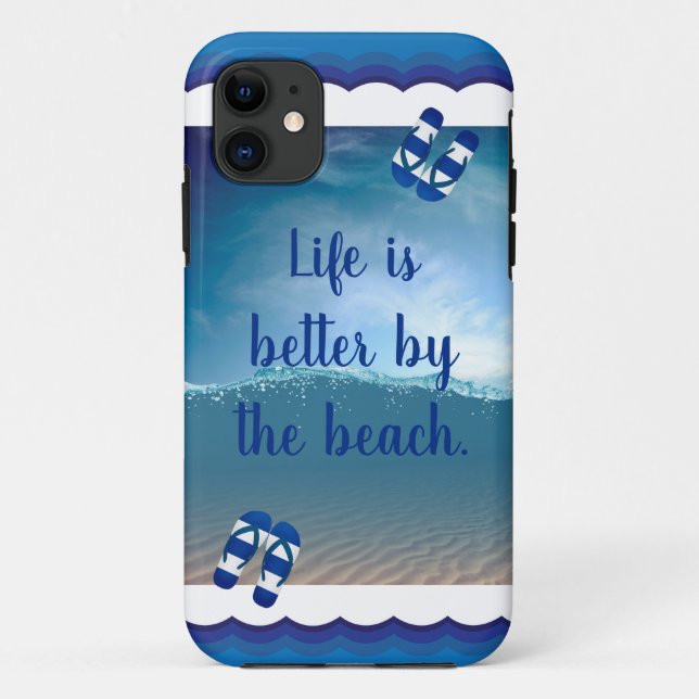 Life is better by the Beach Case-Mate iPhone Case (Back)