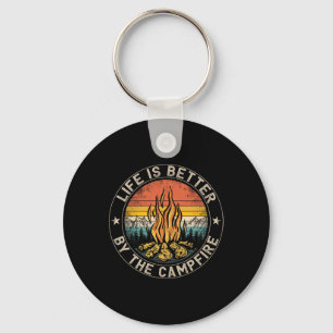 Life Is Better By The Campfire Camping Campfire 2 Key Ring