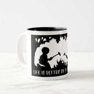 Life Is Better By The Campfire Two-Tone Coffee Mug
