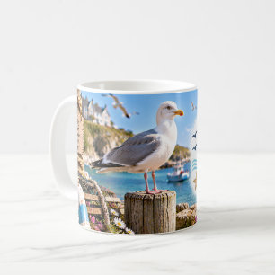 Life Is Better by the Sea Seagull Coffee Mug