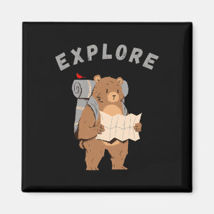 Life Is Better Camping And Exploring Magnet