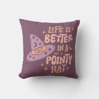 Life is Better in a Pointy Hat Purple Halloween