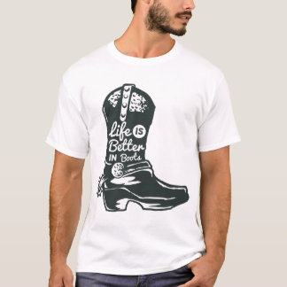 Life is Better in Boots Men's T-Shirt
