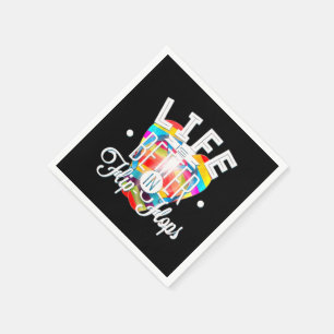 Life is Better in Flip Flops – Beachy Party Decor Napkin