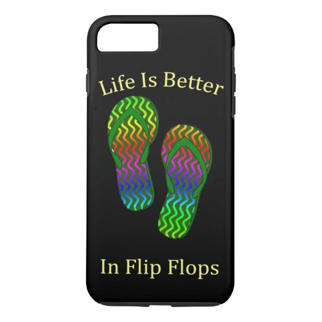 Life Is better In Flip Flops Case-Mate iPhone Case (Back)