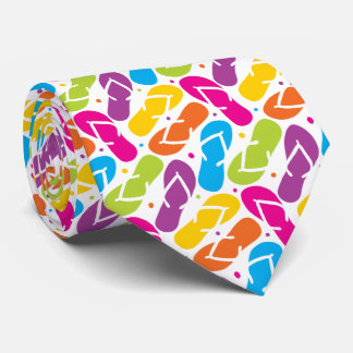 Life is Better in Flip Flops Pattern Tie