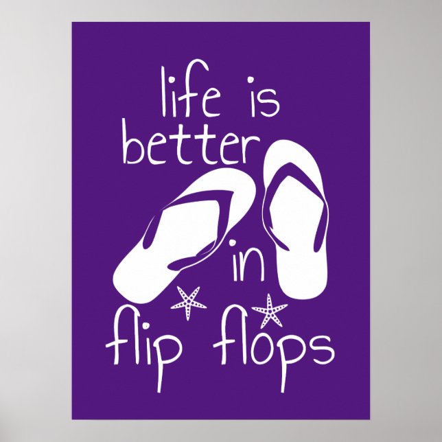 Life Is Better In Flip Flops   Poster (Front)