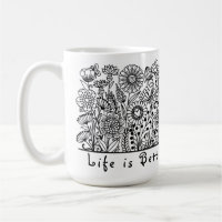 Life is Better in the Garden Floral Print