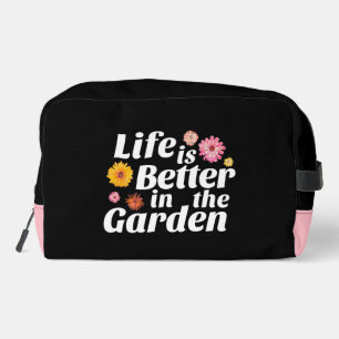 Life is Better in the Garden - Zinnia Flower Dopp Kit