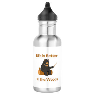 Life is Better in the Woods on a  532 Ml Water Bottle