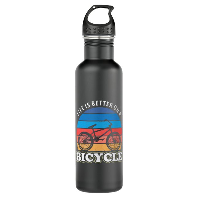 Life Is Better On A Bicycle 710 Ml Water Bottle (Front)