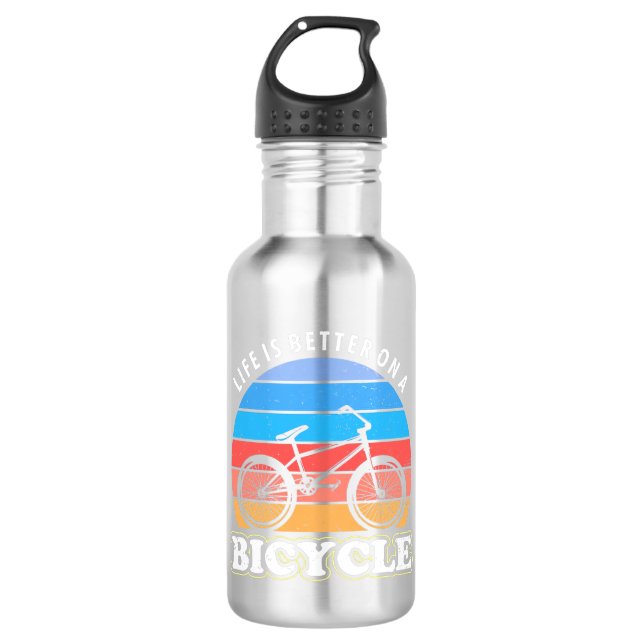 Life Is Better On A Bicycle 710 Ml Water Bottle (Front)