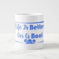 Life Is Better On A Boat border quote