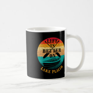 Life Is Better On Lake Placid Funny Boating Humour Coffee Mug