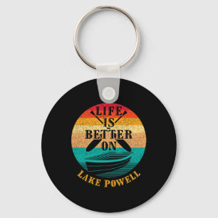 Life Is Better On Lake Powell Funny Boating Humour Key Ring