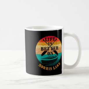 Life Is Better On Norris Lake Funny Boating Humour Coffee Mug