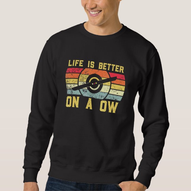 Life Is Better On One Wheel Electric Skateboard Fl Sweatshirt (Front)