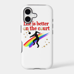 LIFE IS BETTER ON THE COURT VOLLEYBALL DESIGN