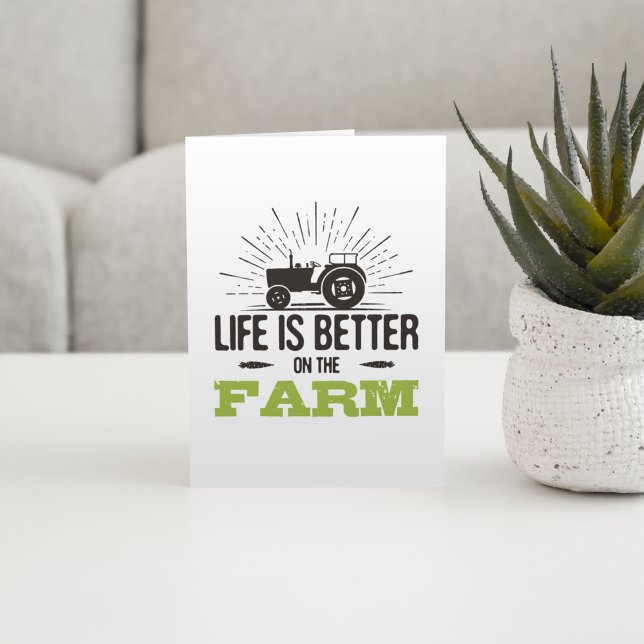 Life Is Better On The Farm Card (Creator Uploaded)