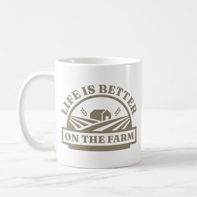 Life Is Better On The Farm Coffee Mug (Left)
