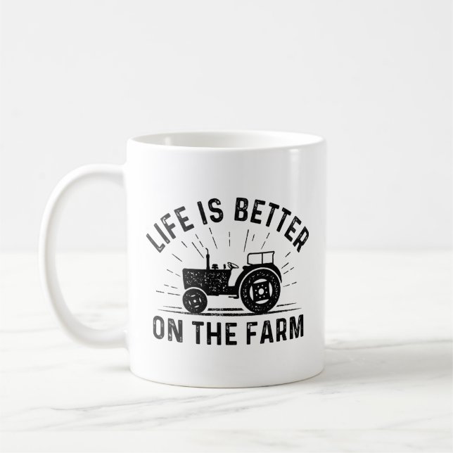 Life Is Better On The Farm Coffee Mug (Left)