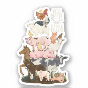 Life is better on the Farm, Cute Animals, Country