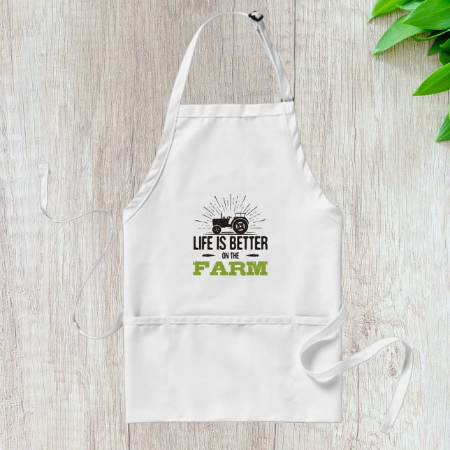 Life Is Better On The Farm Standard Apron (Creator Uploaded)
