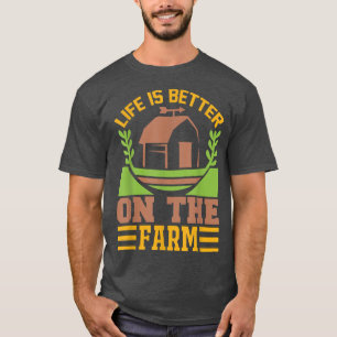 Life is Better On the Farm T-shirt Country Ladies 