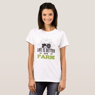 Life is Better on the Farm Women's Tee   Cute Coun
