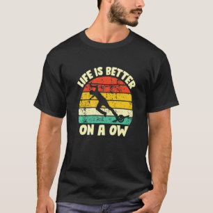 Life Is Better One Wheel Electric Skateboard Float T-Shirt