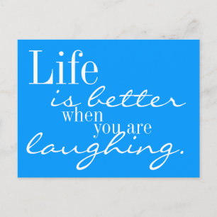 Life is better postcard