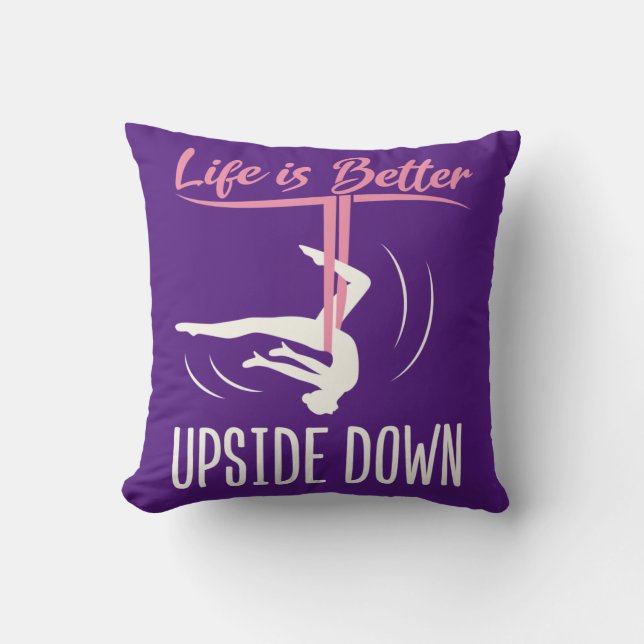 Life is Better Upside Down Aerial Yoga Cushion (Front)