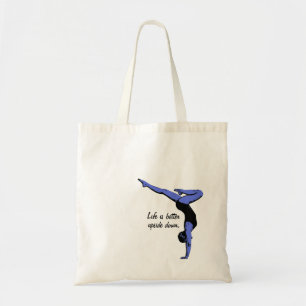 Life is better upside down - handstand tote bag