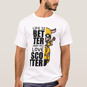 "Life Is Better When You Love Scooter" – Cute Goat T-Shirt