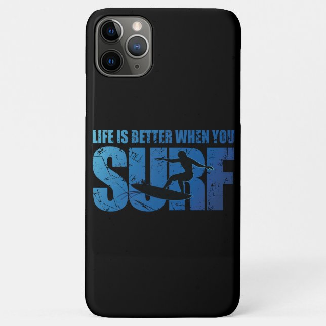 Life Is Better When You Surf Case-Mate iPhone Case (Back)