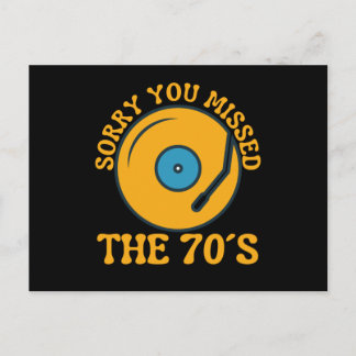 Life Is Better With 70s Music Seventies Postcard
