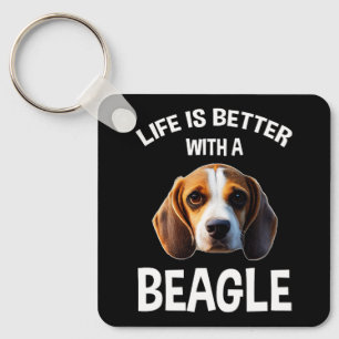 Life Is Better With A Beagle Key Ring