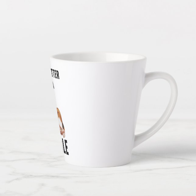 Life is better with a Beagle  Latte Mug (Right)