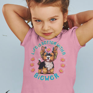 Life is Better with a Biewer Terrrier Toddler T-Shirt