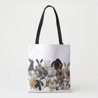 Life is better with a bunny or two or three.. tote bag