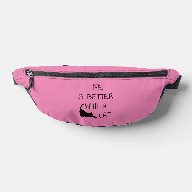 Life Is Better With A Cat - Cat Lovers     Bum Bags (Lay Down)