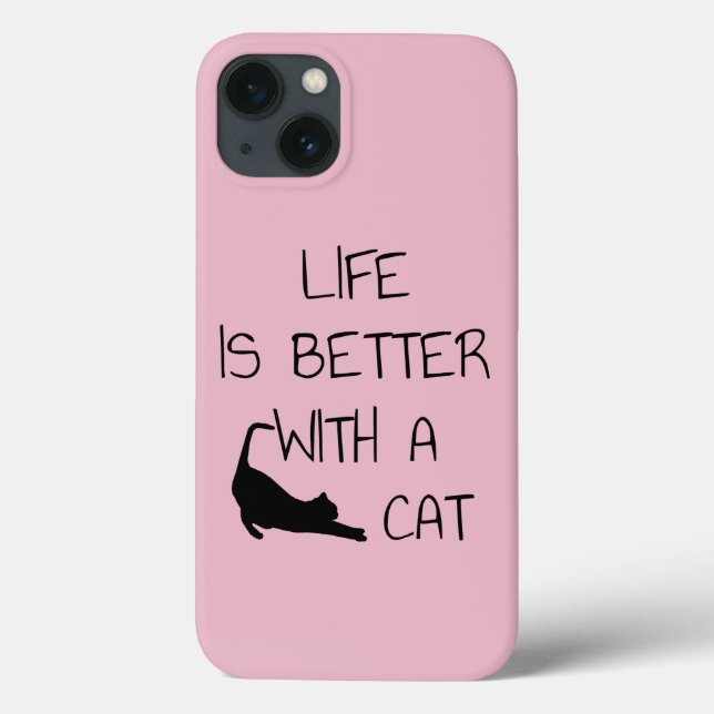 Life Is Better With A Cat - Cat Lovers    Case-Mate iPhone Case (Back)