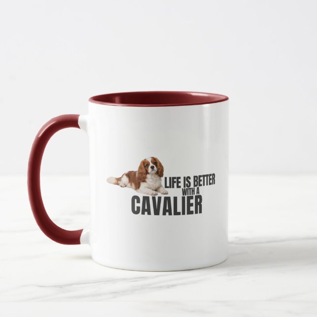 Life Is Better With a Cavalier Mug (Left)